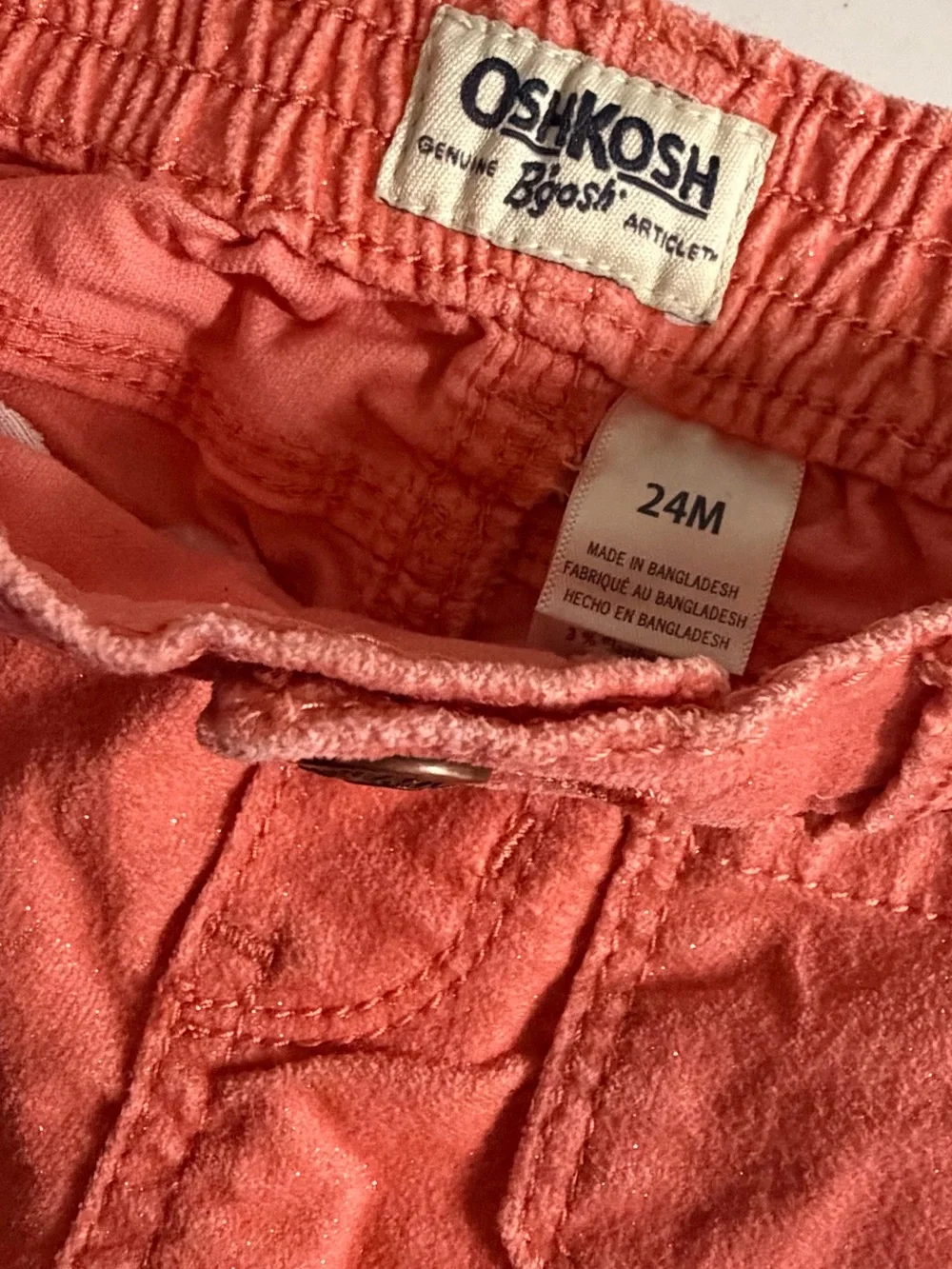 OshKosh B'gosh Coral Corduroy Kids Pants